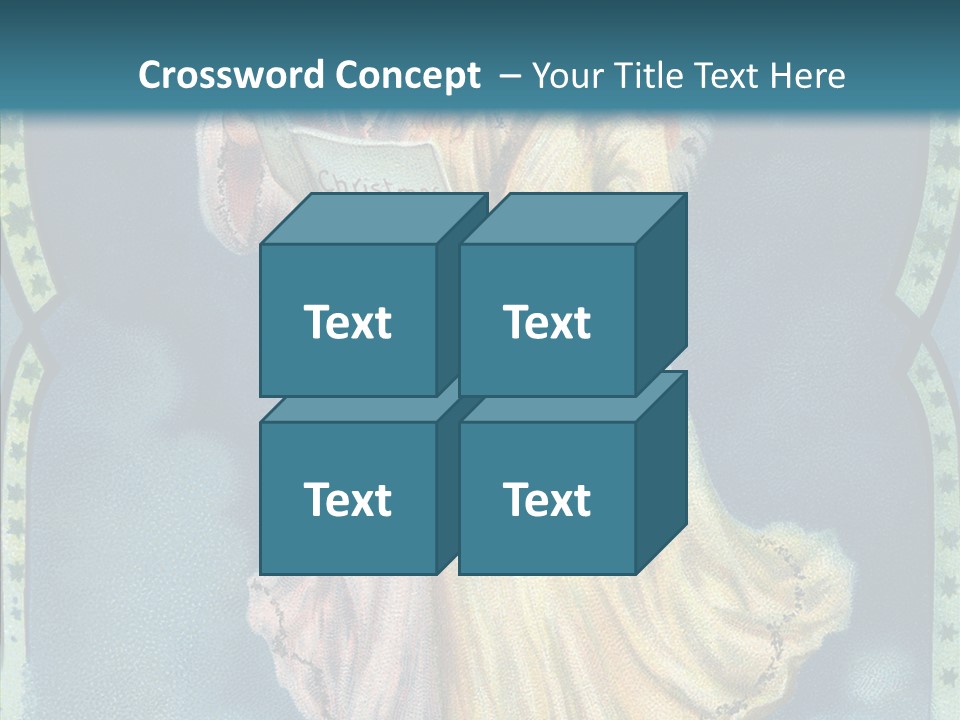 Greeting Carol Flying PowerPoint Template
