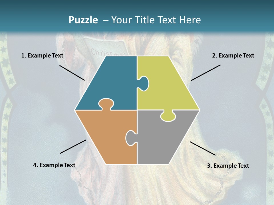 Greeting Carol Flying PowerPoint Template