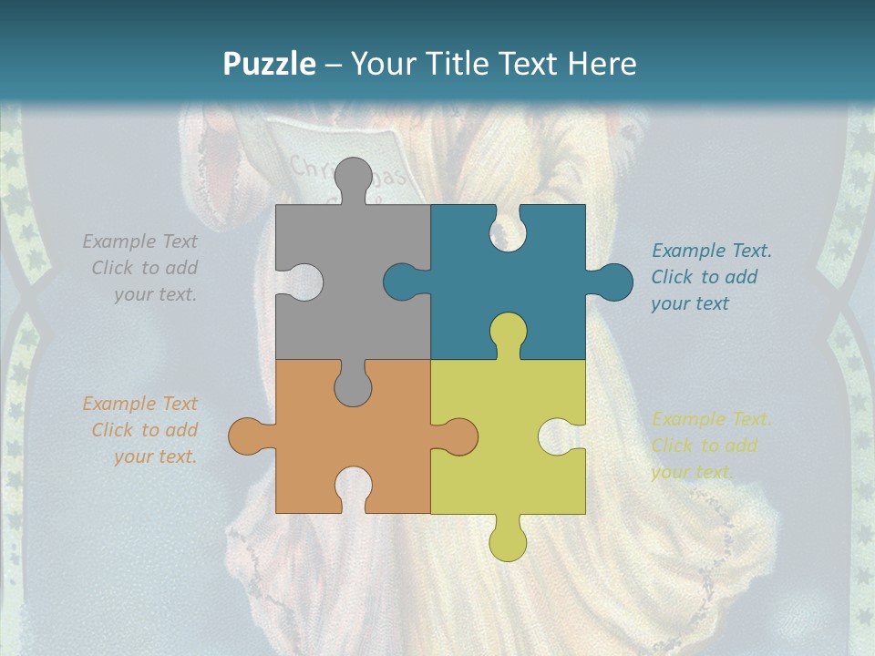 Greeting Carol Flying PowerPoint Template