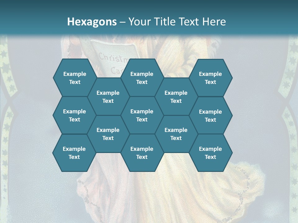 Greeting Carol Flying PowerPoint Template