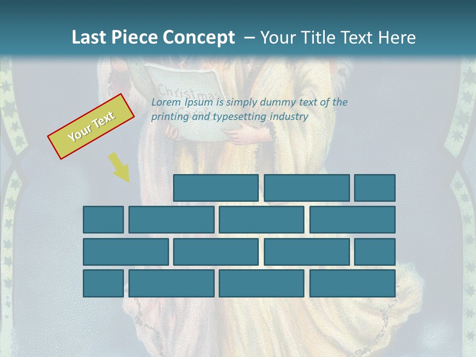 Greeting Carol Flying PowerPoint Template