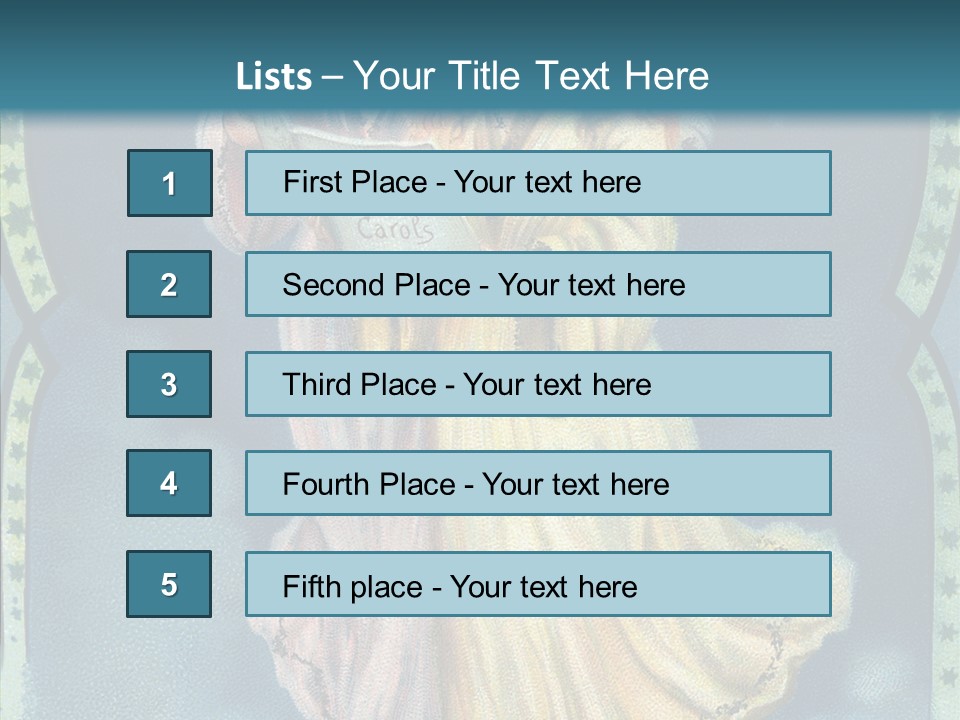 Greeting Carol Flying PowerPoint Template