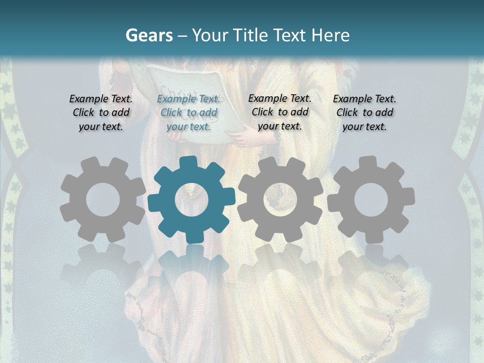 Greeting Carol Flying PowerPoint Template