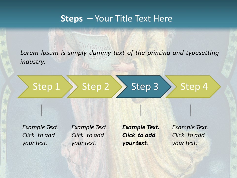 Greeting Carol Flying PowerPoint Template
