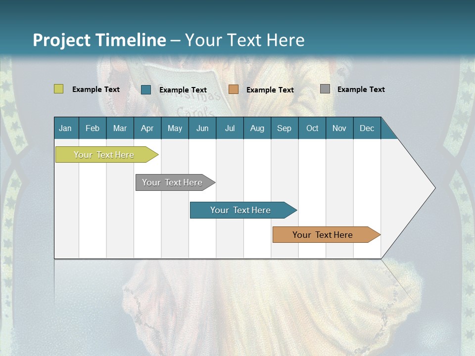 Greeting Carol Flying PowerPoint Template
