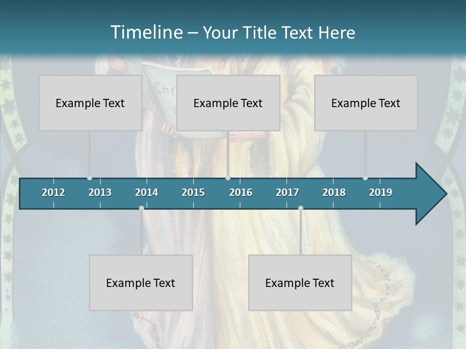 Greeting Carol Flying PowerPoint Template