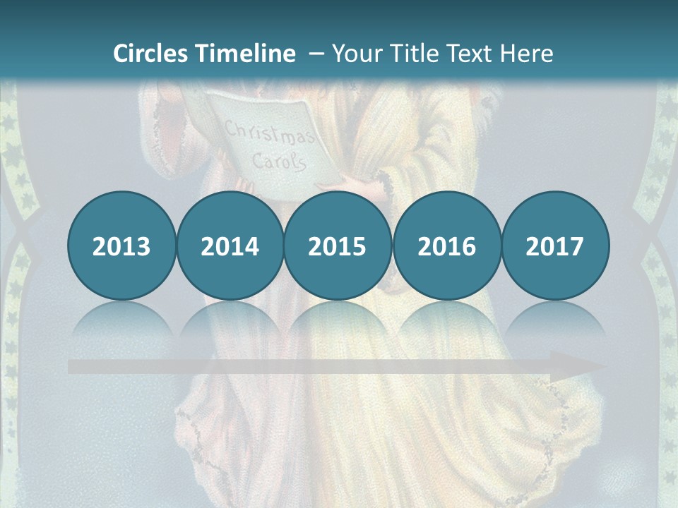 Greeting Carol Flying PowerPoint Template