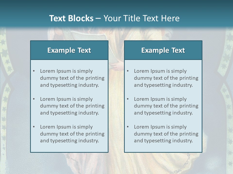 Greeting Carol Flying PowerPoint Template