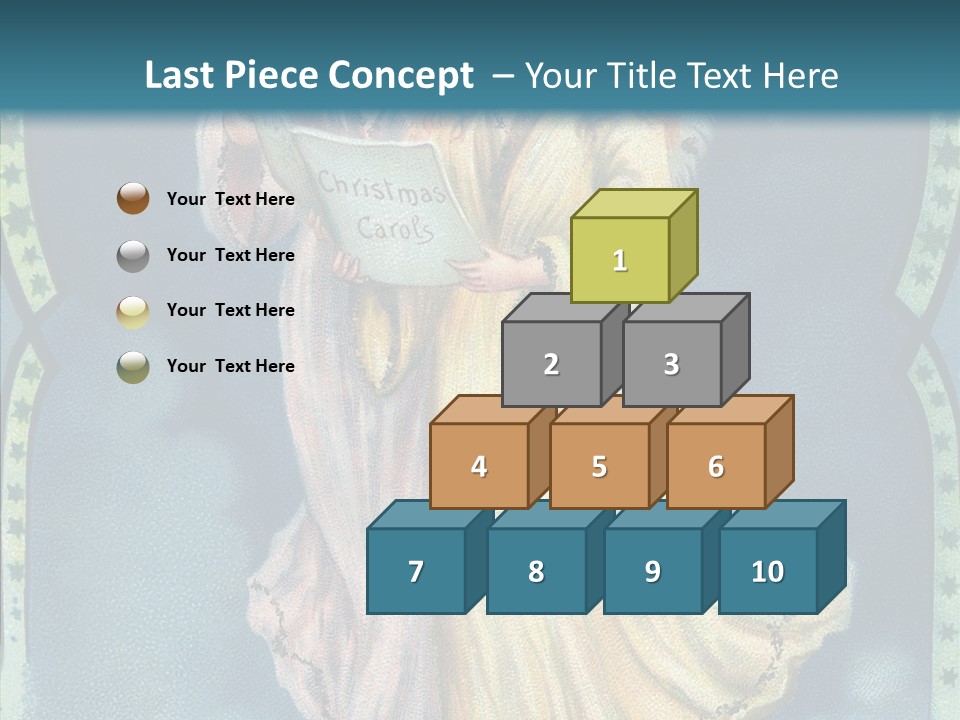 Greeting Carol Flying PowerPoint Template