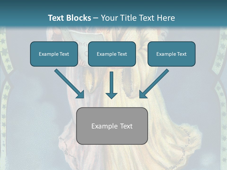 Greeting Carol Flying PowerPoint Template