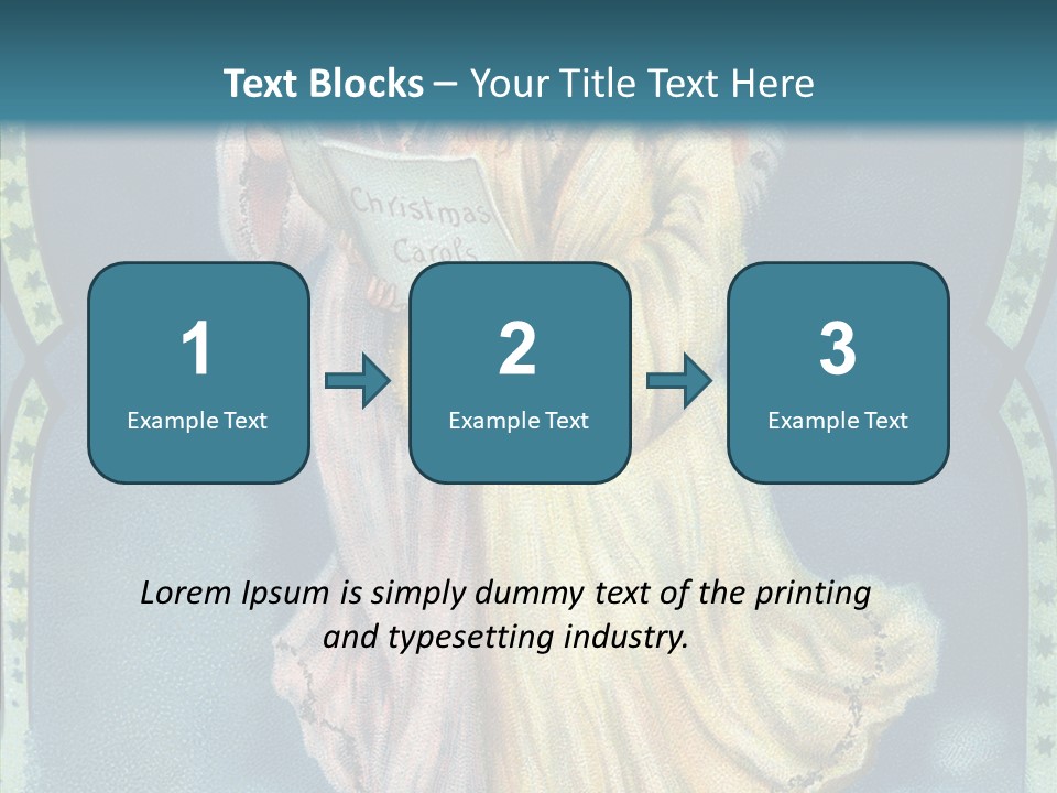 Greeting Carol Flying PowerPoint Template