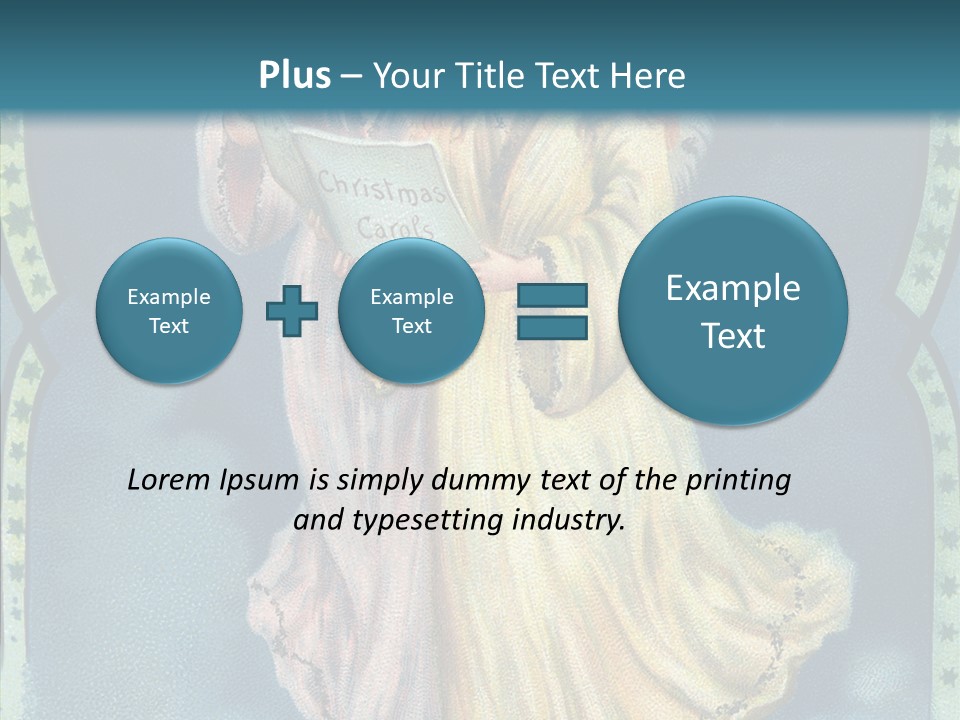 Greeting Carol Flying PowerPoint Template