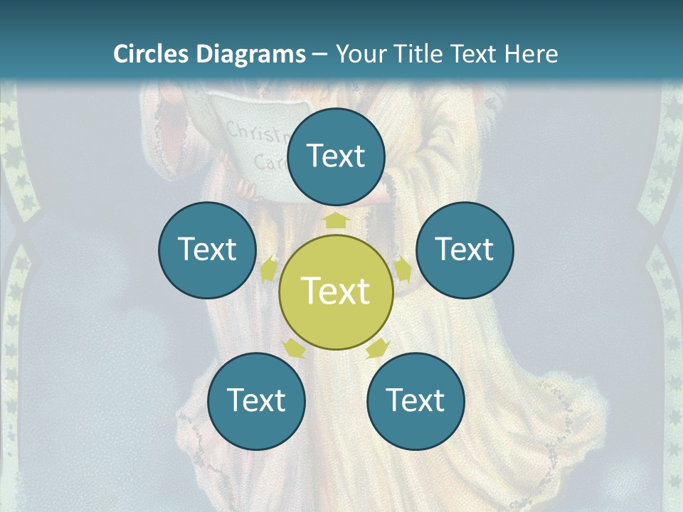 Greeting Carol Flying PowerPoint Template