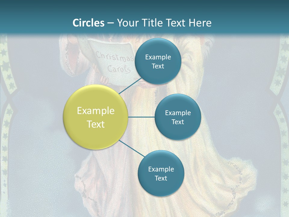 Greeting Carol Flying PowerPoint Template