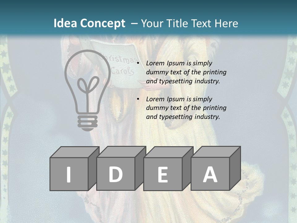 Greeting Carol Flying PowerPoint Template