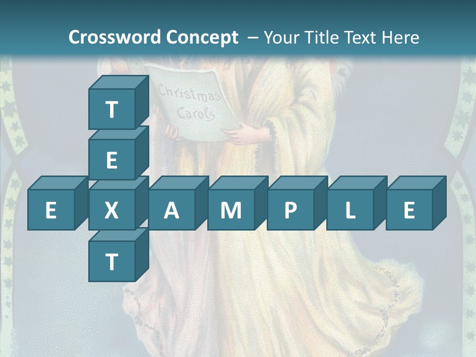 Greeting Carol Flying PowerPoint Template