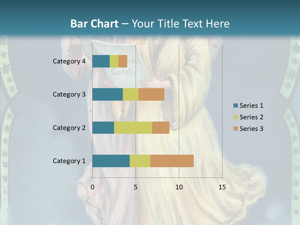 Greeting Carol Flying PowerPoint Template