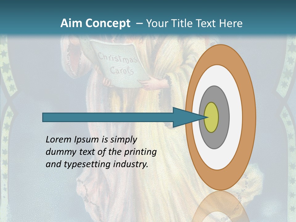 Greeting Carol Flying PowerPoint Template