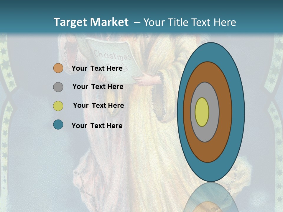 Greeting Carol Flying PowerPoint Template