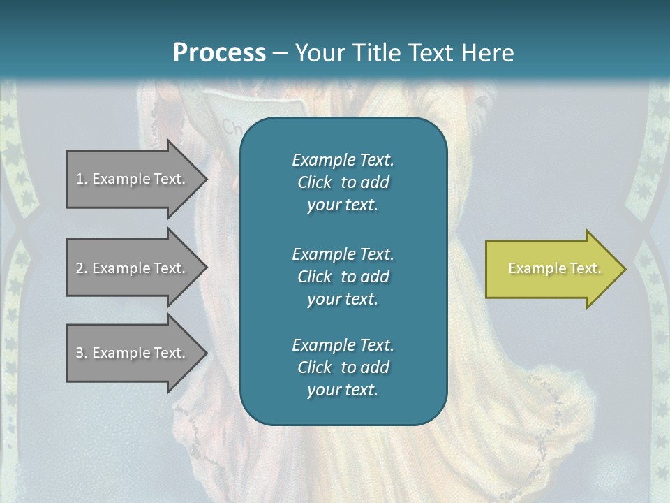 Greeting Carol Flying PowerPoint Template