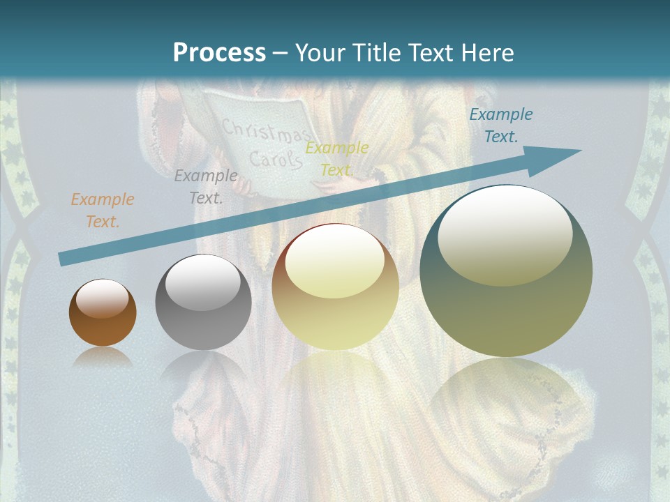 Greeting Carol Flying PowerPoint Template