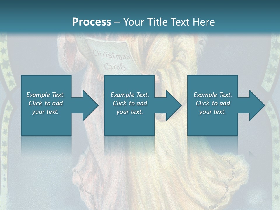 Greeting Carol Flying PowerPoint Template