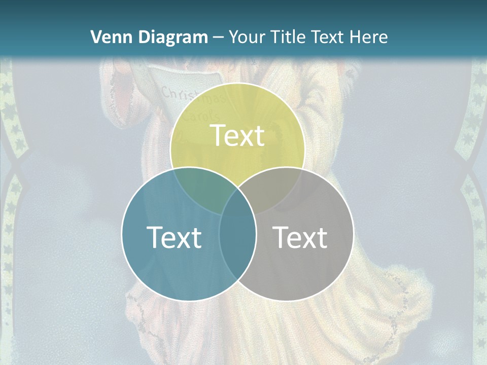 Greeting Carol Flying PowerPoint Template