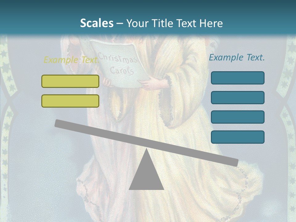 Greeting Carol Flying PowerPoint Template
