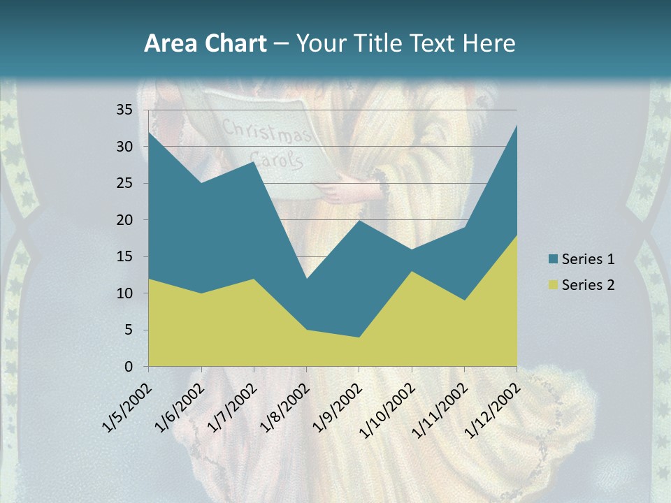 Greeting Carol Flying PowerPoint Template