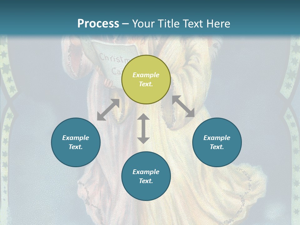 Greeting Carol Flying PowerPoint Template