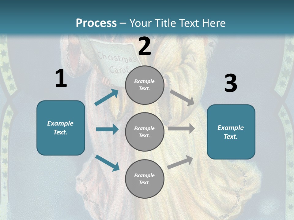Greeting Carol Flying PowerPoint Template