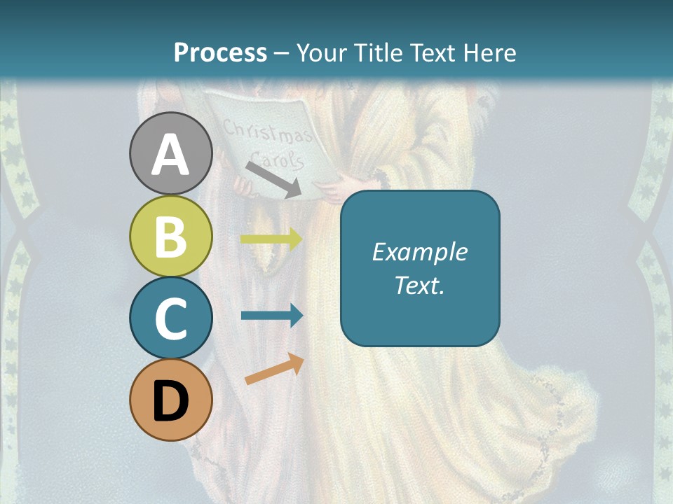 Greeting Carol Flying PowerPoint Template
