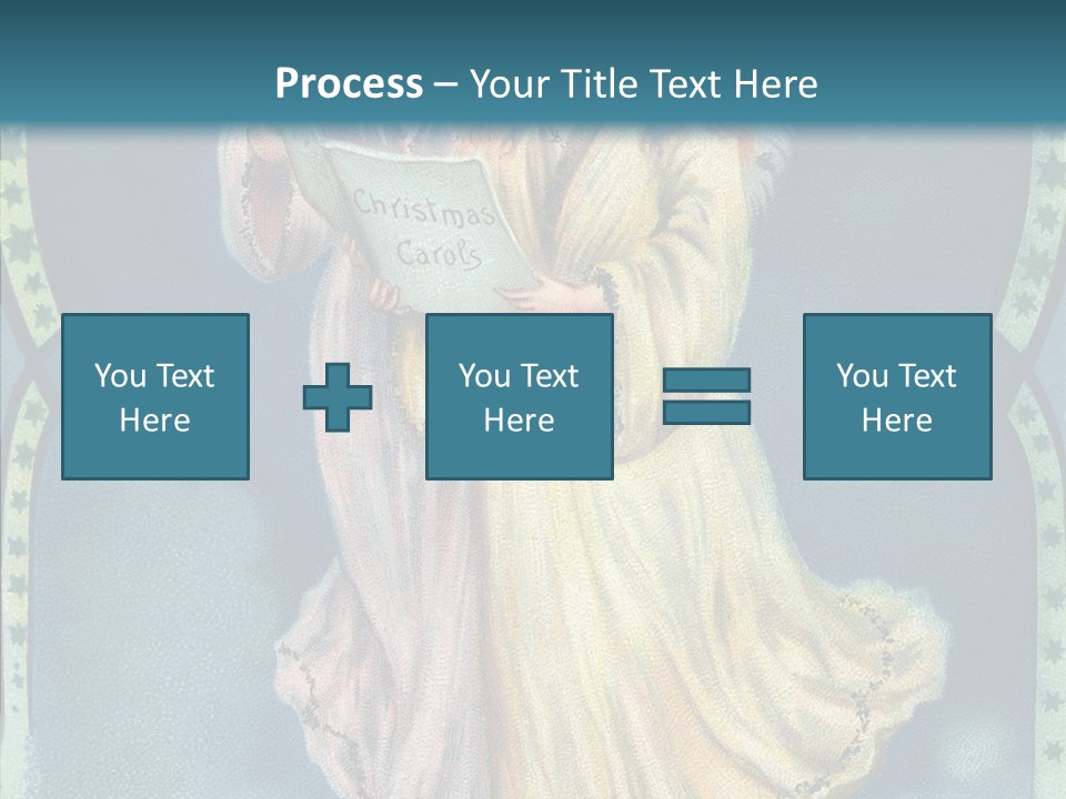 Greeting Carol Flying PowerPoint Template