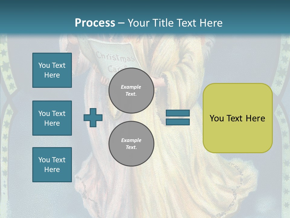 Greeting Carol Flying PowerPoint Template