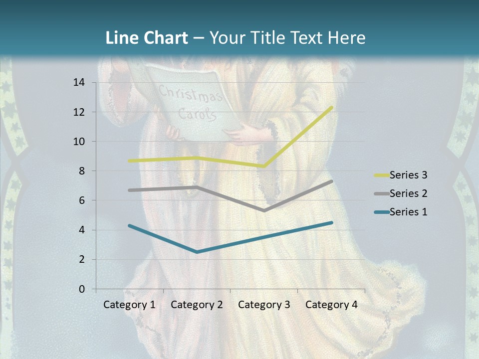 Greeting Carol Flying PowerPoint Template