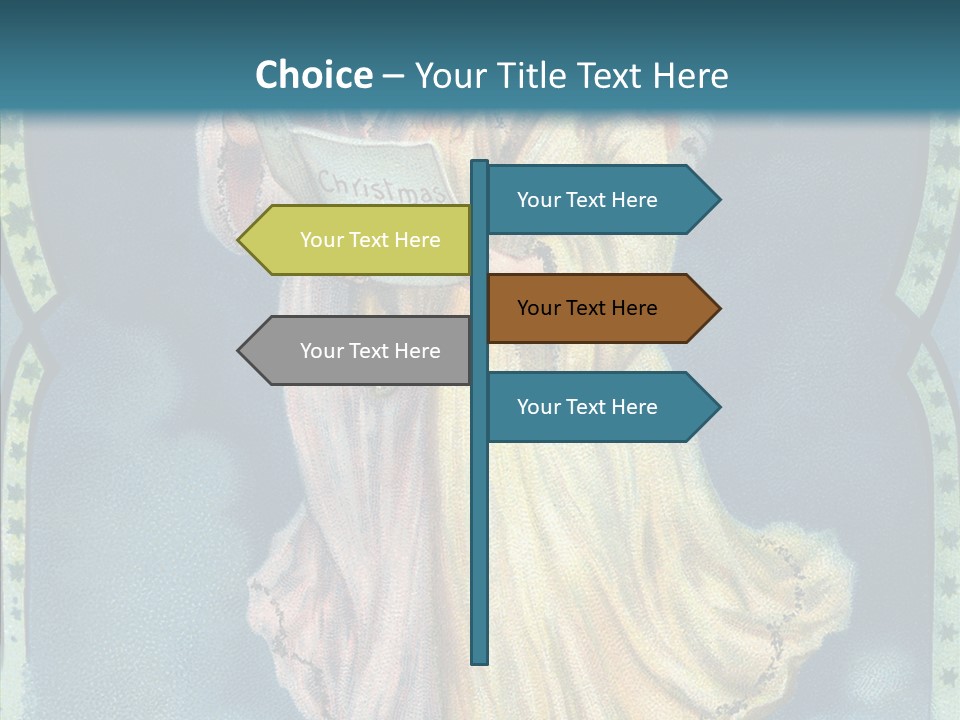 Greeting Carol Flying PowerPoint Template