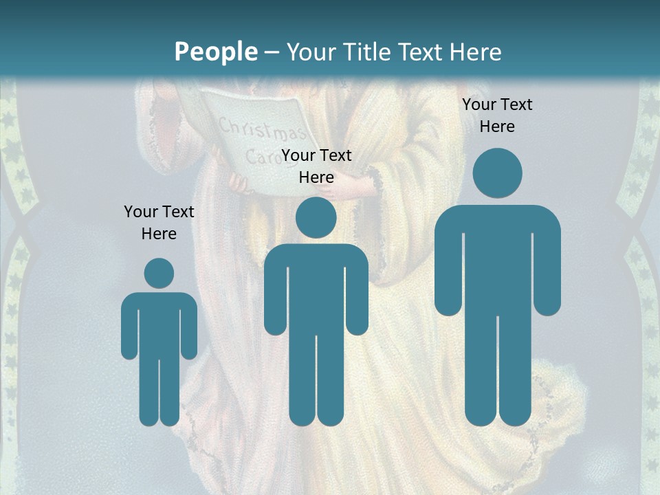 Greeting Carol Flying PowerPoint Template