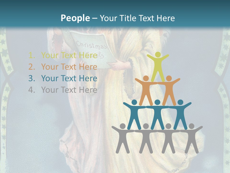 Greeting Carol Flying PowerPoint Template