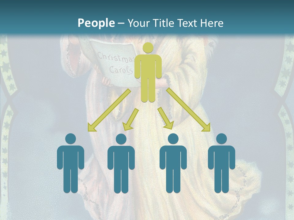 Greeting Carol Flying PowerPoint Template