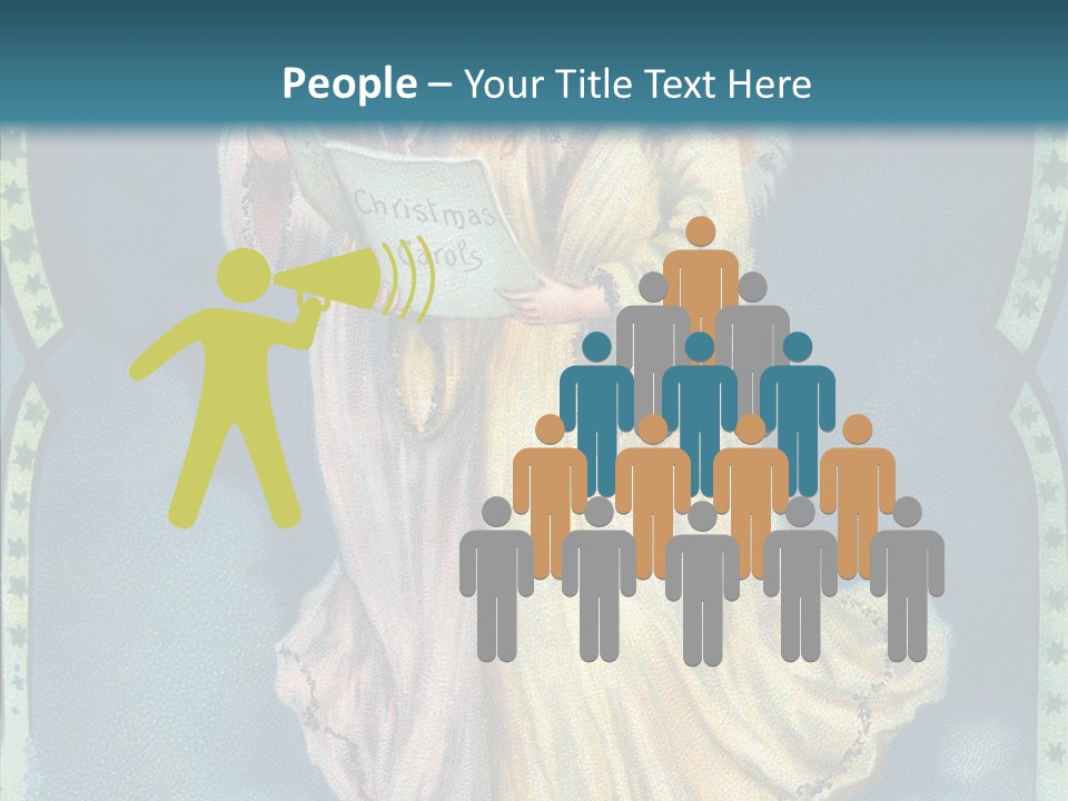 Greeting Carol Flying PowerPoint Template