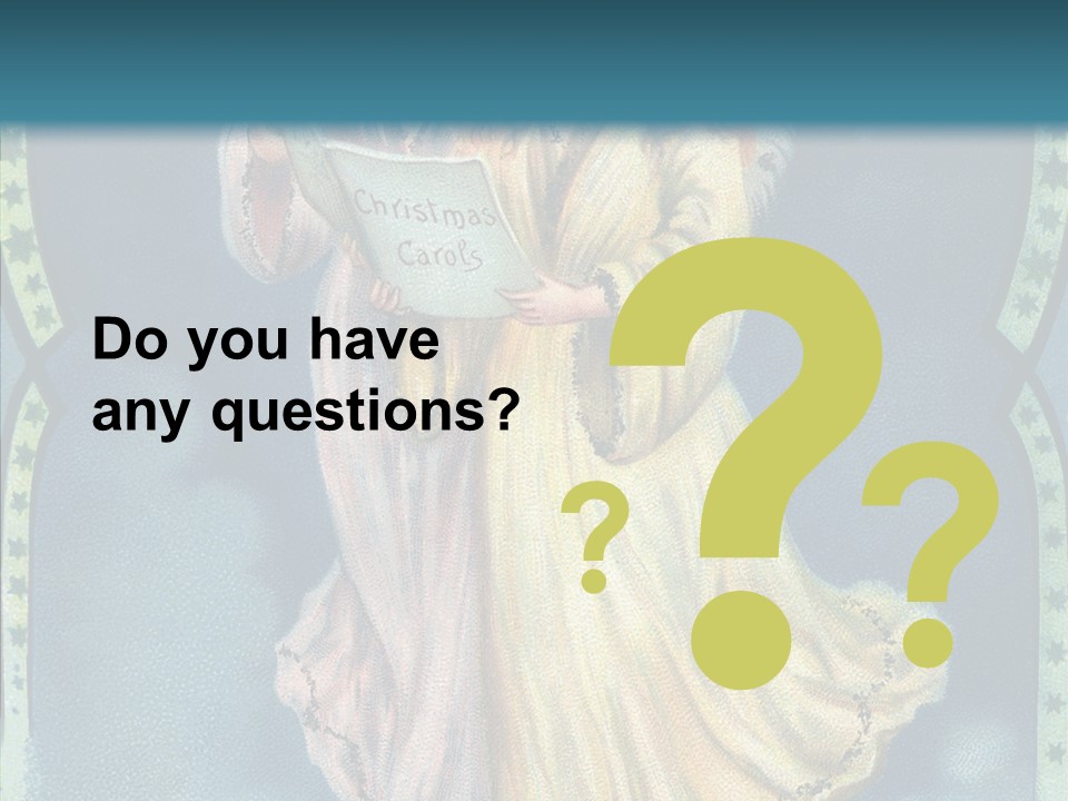 Greeting Carol Flying PowerPoint Template