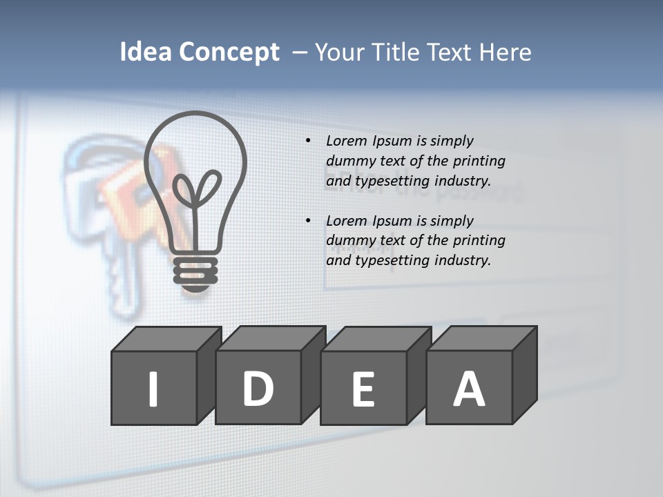Program Password Permission PowerPoint Template