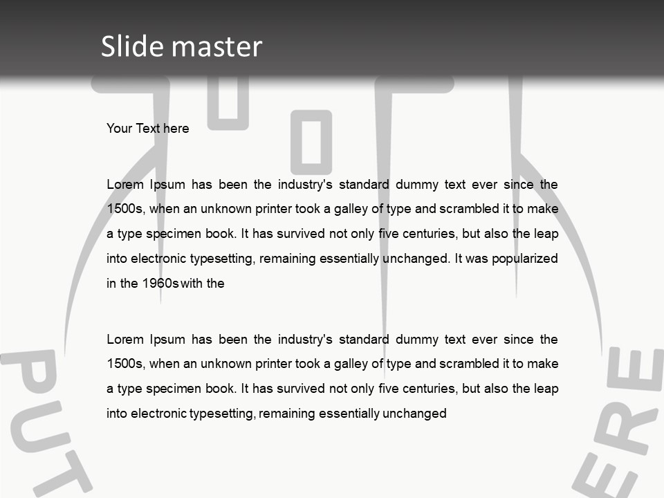 Home Blank Window PowerPoint Template