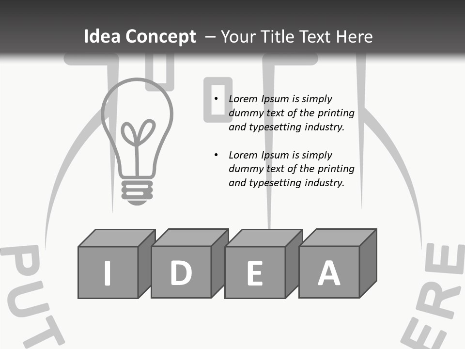 Home Blank Window PowerPoint Template