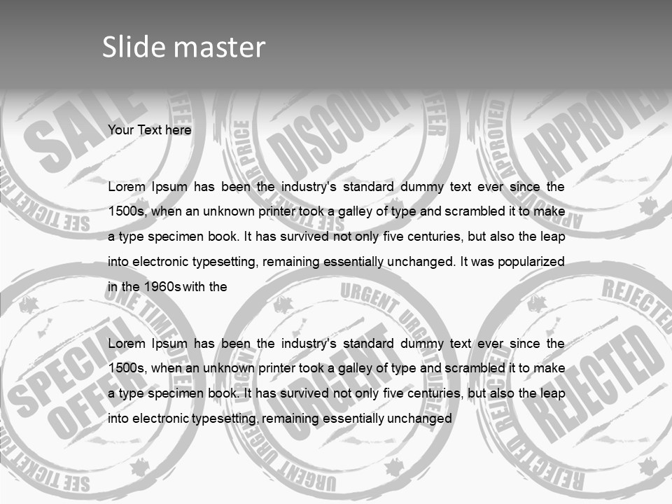 Damaged Illustrate Age PowerPoint Template