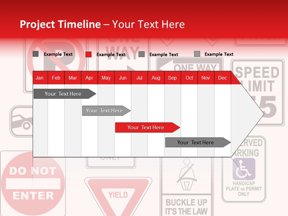 Warning Speed Yield PowerPoint Template
