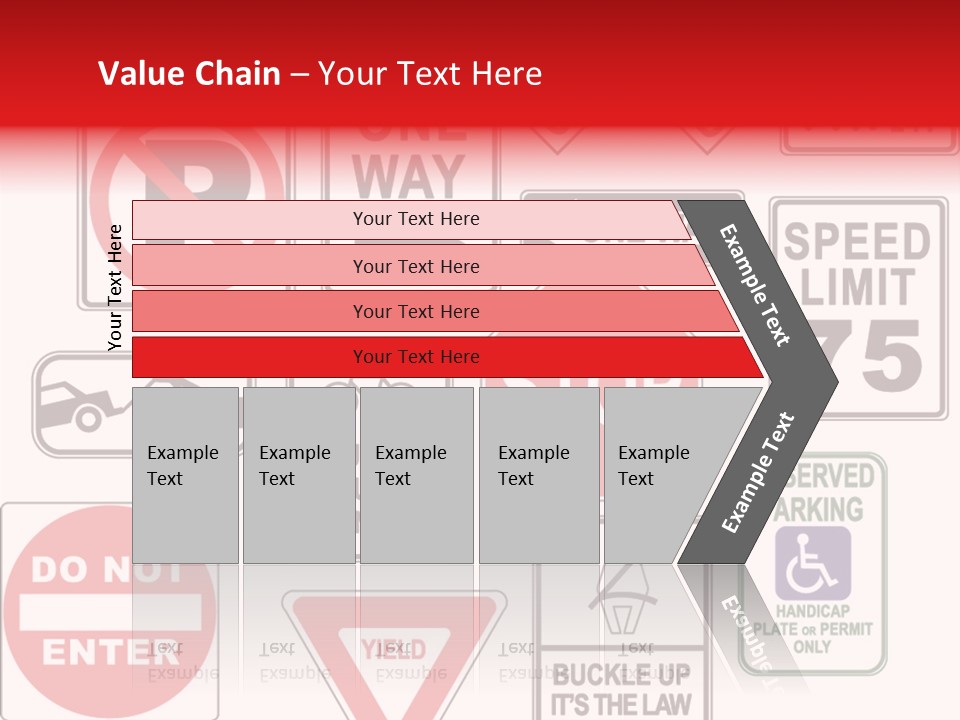 Warning Speed Yield PowerPoint Template