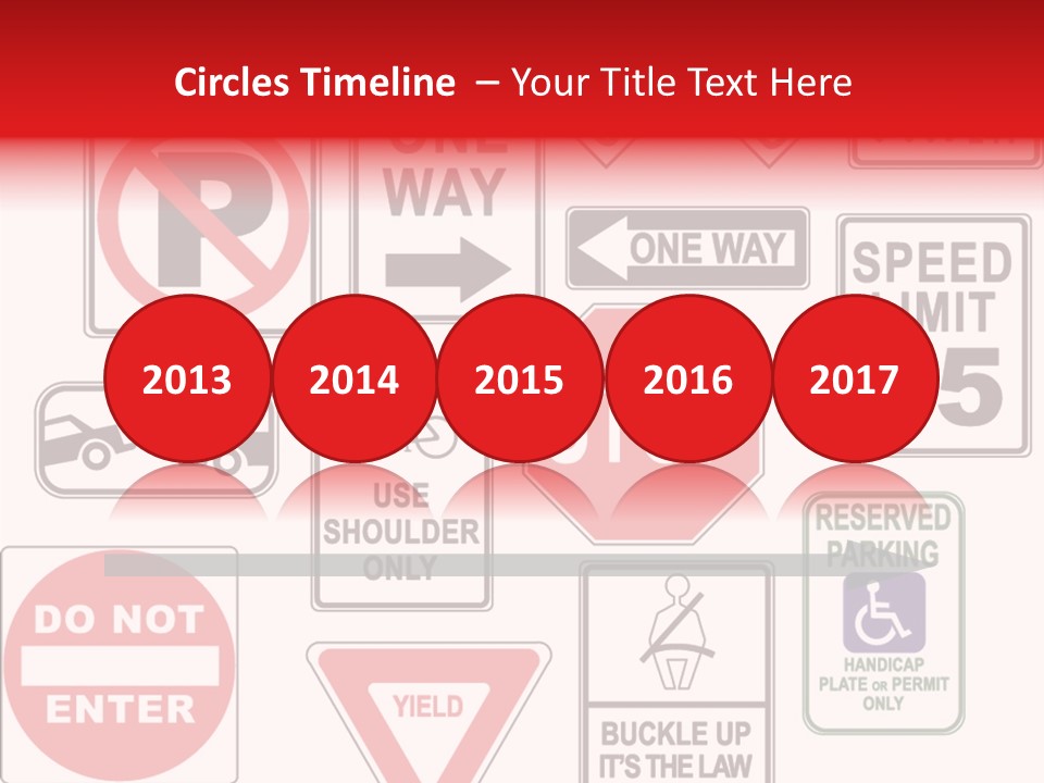 Warning Speed Yield PowerPoint Template