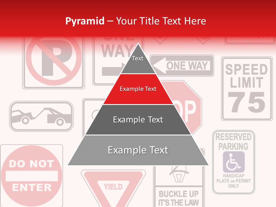 Warning Speed Yield PowerPoint Template