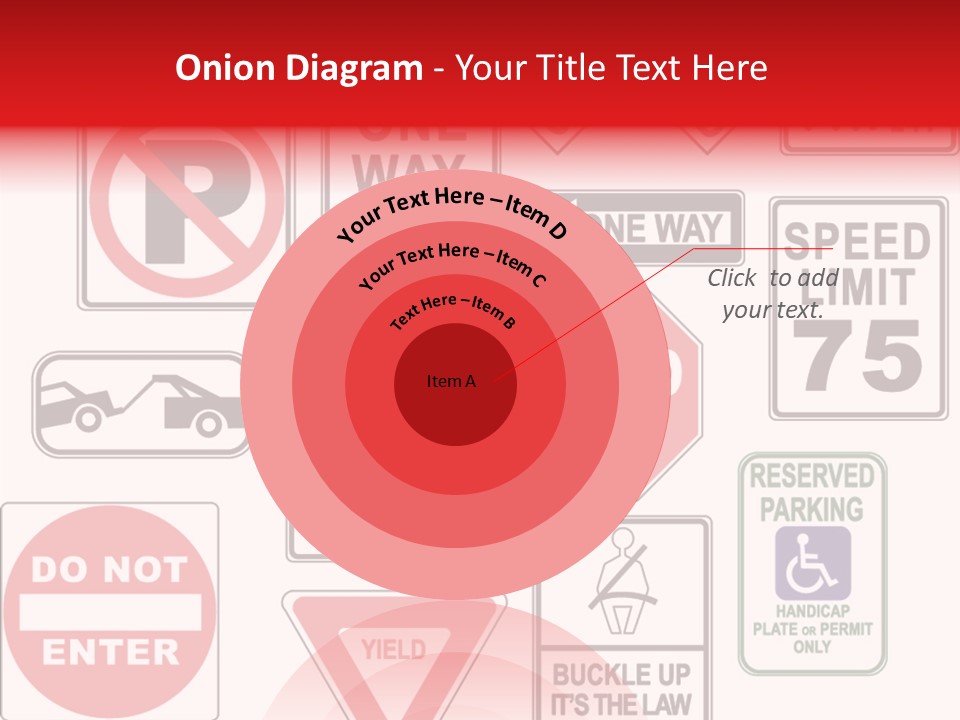 Warning Speed Yield PowerPoint Template